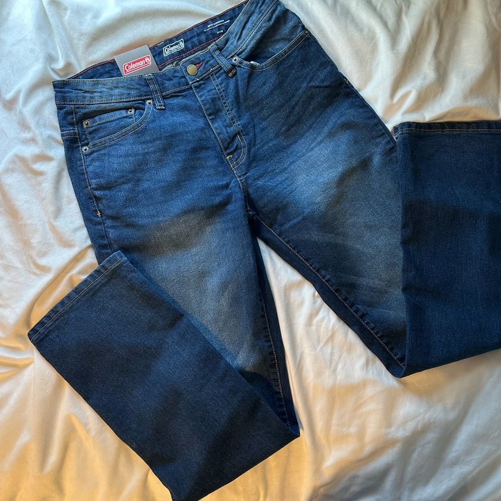 Coleman Blue Relaxed Jeans with Natural Fading NEW